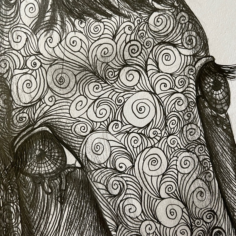 Hours line drawing by myself